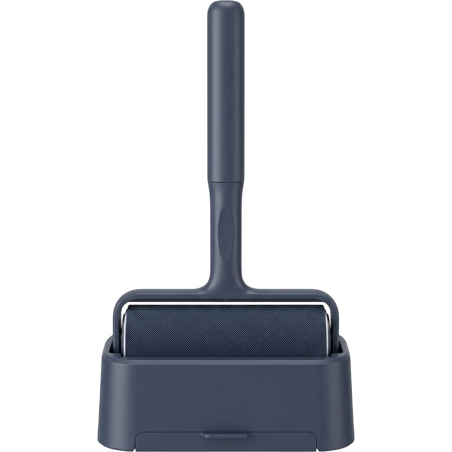 Lonvu Self-Cleaning Reusable Lint Roller with Base Navy Gray